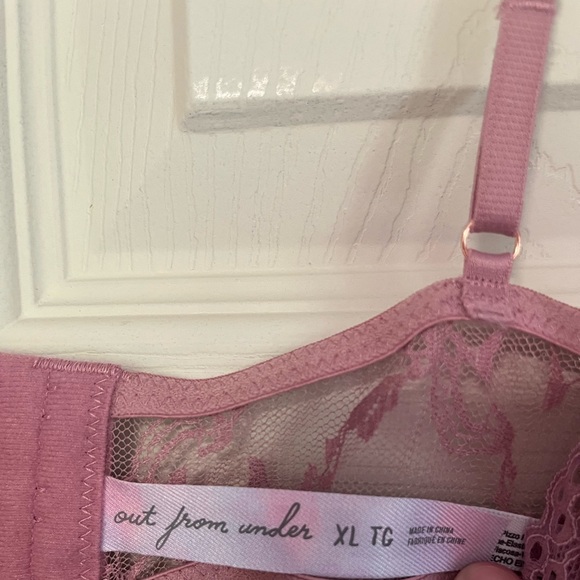 Out From Under Dusty Rose Lace Tank Top XL NWOT - Picture 3 of 4
